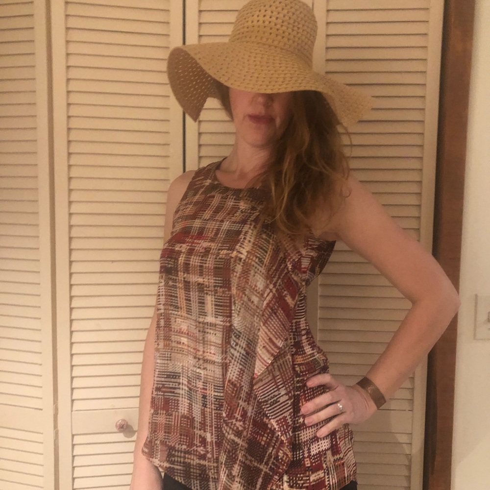 White House Black Market sleeveless blouse.